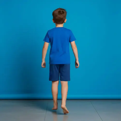 Sonic the Hedgehog Sonic the Hedgehog Zomerset Jongens – T-shirt en Korte Broek Set – Kinder Kledingset Zomer – Blauw – Casual Outfit