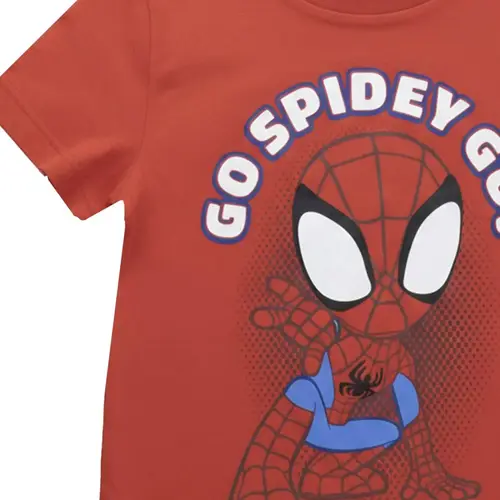 Marvel Spidey Zomerset Jongens – T-shirt en Korte Broek Set – Kinder Kledingset Zomer – Marvel Spidey Outfit – Rood Blauw