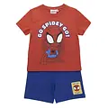 Marvel Spidey Zomerset Jongens – T-shirt en Korte Broek Set – Kinder Kledingset Zomer – Marvel Spidey Outfit – Rood Blauw
