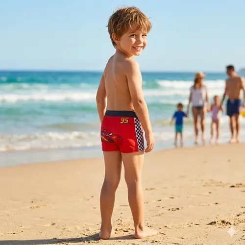 Disney Disney Cars Zwembroek Jongens – Lightning McQueen Zwemshort – Zomer Zwemkleding – Officieel Gelicenseerd