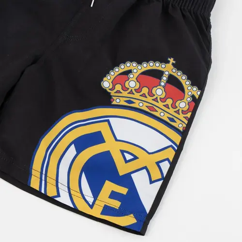 Nasa Real Madrid Zwembroek Jongens – Zwarte Zwemshort met Clublogo – Zomer Zwemkleding – Officieel Gelicenseerd