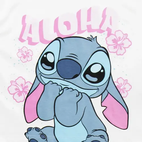 Disney Disney Stitch Kledingset Meisjes – Aloha Shirt en Roze Short – Zomerset – Officieel Gelicenseerd