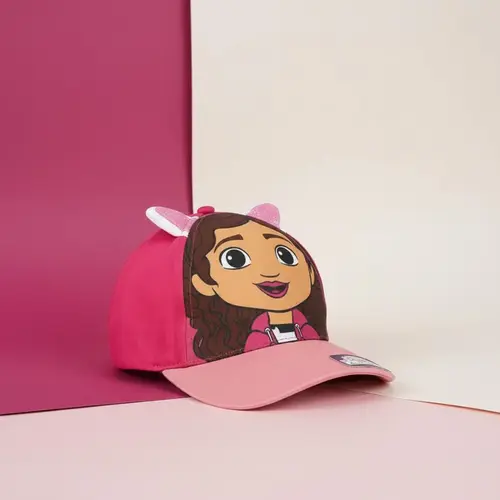 Gabby's Poppenhuis Gabby's Poppenhuis Pet Meisjes – Roze Cap met Oortjes – Zomer Pet – Verstelbaar – Officieel Gelicenseerd