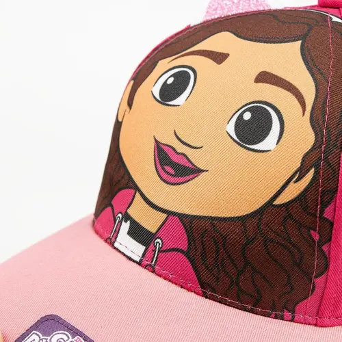 Gabby's Poppenhuis Gabby's Poppenhuis Pet Meisjes – Roze Cap met Oortjes – Zomer Pet – Verstelbaar – Officieel Gelicenseerd