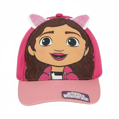 Gabby's Poppenhuis Gabby's Poppenhuis Pet Meisjes – Roze Cap met Oortjes – Zomer Pet – Verstelbaar – Officieel Gelicenseerd
