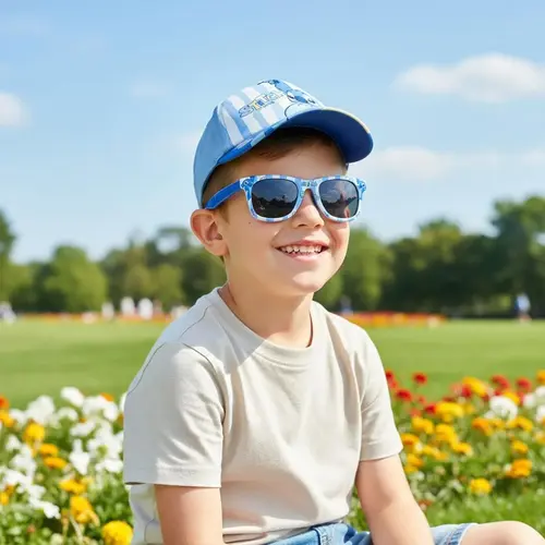 Disney Disney Stitch Pet met Zonnebril – Blauw – Kinder Pet & Zonnebril Set – Zomer & Strand