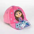 Gabby's Poppenhuis Gabby's Dollhouse Strandset Kinder – Strandtuch 70x140 cm, Turnbeutel und Cap – Rosa – Mädchen