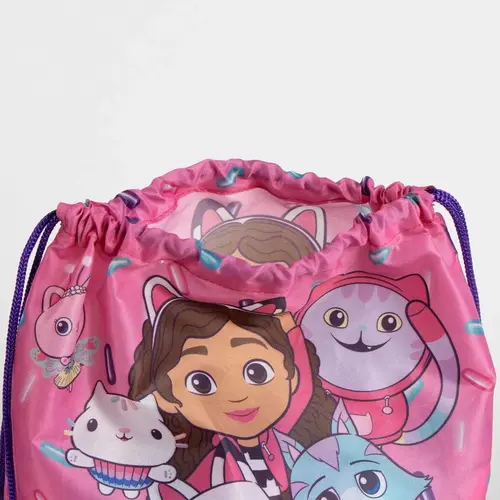 Gabby's Poppenhuis Gabby's Dollhouse Strandset Kind – Strandlaken 70x140 cm, Gymtas en Pet – Roze – Meisjes