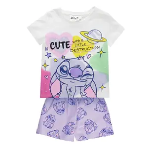 Disney Stitch Sommer Set Mädchen Lila