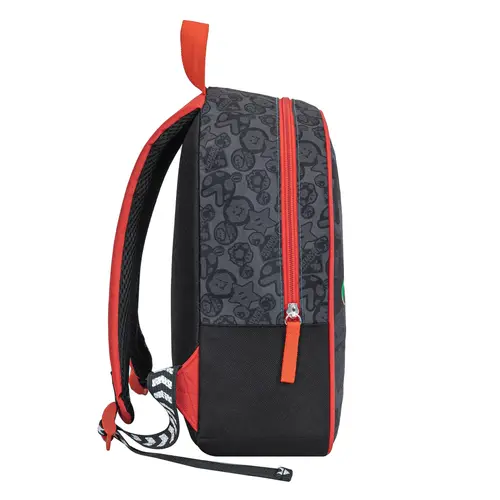 Super Mario Mario Kart Backpack Height 32cm Boys and Girls – Black Red – School Bag with Print