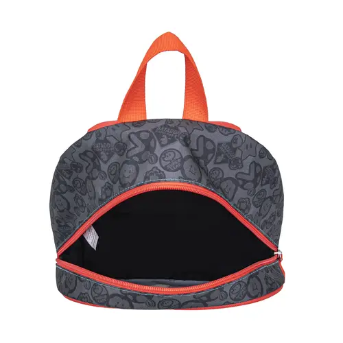 Super Mario Mario Kart Backpack Height 32cm Boys and Girls – Black Red – School Bag with Print