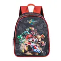 Super Mario Mario Kart Rugzak Hoogte 32cm Jongens en Meisjes – Zwart Rood – Schooltas met Print