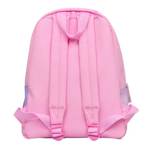 Bluey Bluey rugzak meisjes roze 32 cm – kinder rugzak 32x25x10 cm met voorvak en verstelbare banden – schooltas Bluey