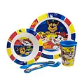 Nickelodeon Paw Patrol Essset 5 teilig – Teller Schale Becher Besteck – Kinder Geschirr Set mikrowellengeeignet Nickelodeon Paw Patrol Essset 5 teilig – Teller Schale Becher Besteck – Kinder Geschirr Set mikrowellengeeignet