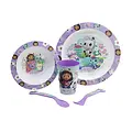 Gabby's Poppenhuis Gabby's Dollhouse Essset 5 teilig – Teller Schale Becher Besteck – Kinder Geschirr Set mikrowellengeeignet Gabby's Poppenhuis Gabby's Dollhouse Essset 5 teilig – Teller Schale Becher Besteck – Kinder Geschirr Set mikrowellengeeignet