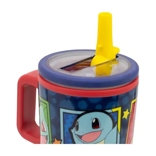 Pokemon Pokemon Tumbler with Straw and Lid – Pikachu – Kids Cup with Handle