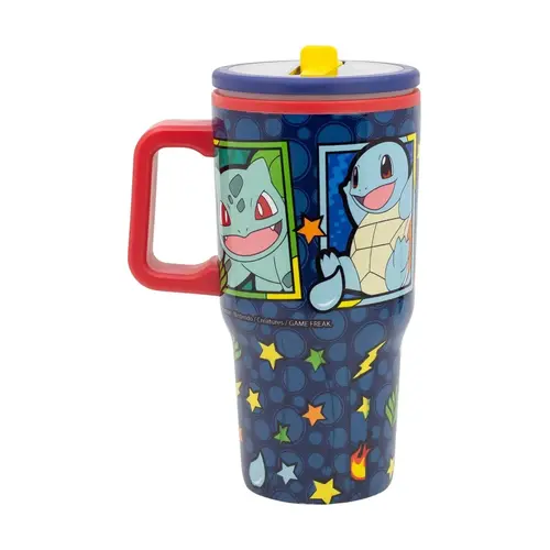 Pokemon Pokemon Tumbler with Straw and Lid – Pikachu – Kids Cup with Handle