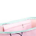 Disney Disney Stitch Strandtas – Grote Schoudertas met Angel – Lichtroze & Blauw – Ritsvak & Binnenvak
