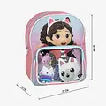 Gabby's Poppenhuis Gabby’s Dollhouse Rucksack Mädchen – Kinder Rucksack – Rosa – 30 cm – Transparentes Vorderfach