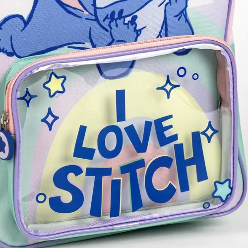 Disney Disney Stitch Rugzak Kind 30 cm Transparant Voorvak Meisjes