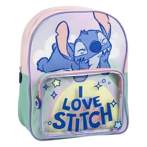 Disney Disney Stitch Rugzak Kind 30 cm Transparant Voorvak Meisjes