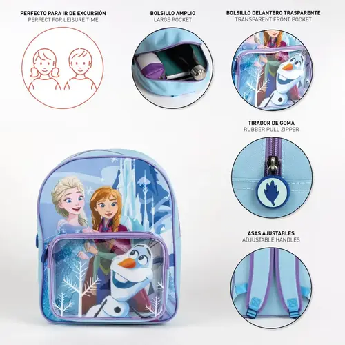 Disney Disney Frozen Rugzak Peuter 30 cm met Doorzichtig Voorvak Meisjes