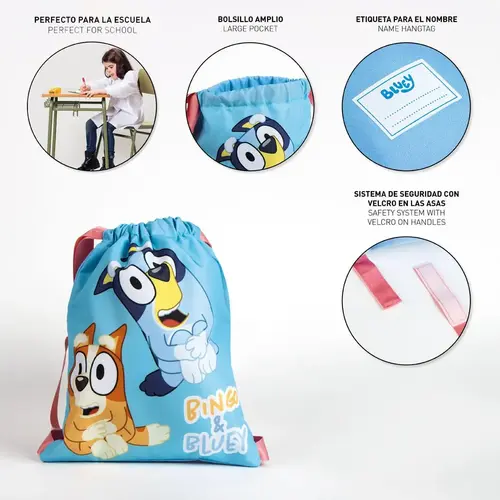 Bluey Bluey en Bingo Zwemtas Gymtas Kinderen – Trekkoord Tas – School en Sport