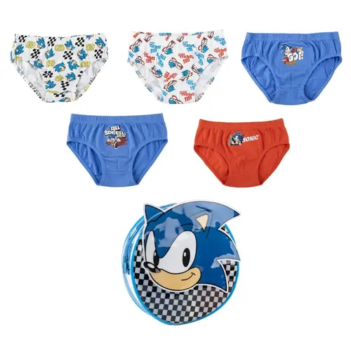Sonic the Hedgehog Sonic the Hedgehog Ondergoed Jongens – 5 Pack Slips – Kinder Onderbroeken Set