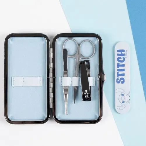 Disney Disney Stitch Manicure Set Meisjes – Nagelset Kinderen met Schaartje en Vijl – Compact Reisset