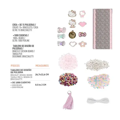 Hello Kitty Hello Kitty Armbandjes Maken Set Kinderen – DIY Kralen Set – 1000+ Kralen – Knutselen Meisjes en Jongens – Creatief Speelgoed