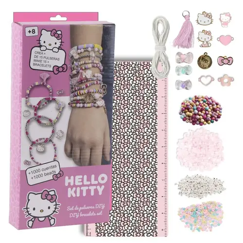 Hello Kitty Hello Kitty Armbandjes Maken Set Kinderen – DIY Kralen Set – 1000+ Kralen – Knutselen Meisjes en Jongens – Creatief Speelgoed