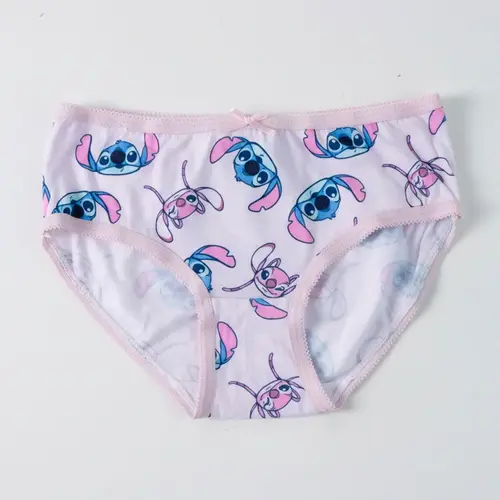 Disney Disney Stitch Ondergoed Set Meisjes – 5 Stuks – Lilo & Stitch – Kinder Onderbroek – Inclusief Opbergtas