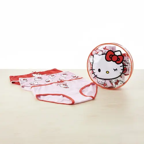 Hello Kitty Hello Kitty Ondergoed Set Meisjes – 5 Stuks – Kinder Onderbroek – Schattige Prints – Inclusief Opbergtas