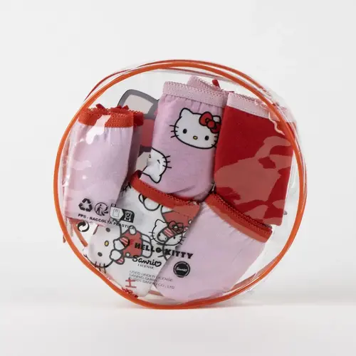Hello Kitty Hello Kitty Ondergoed Set Meisjes – 5 Stuks – Kinder Onderbroek – Schattige Prints – Inclusief Opbergtas