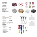 Hello Kitty Hello Kitty DIY Bracelet & Keychain Set – 250+ Beads – Includes Charms, Cords and Phone Tether