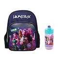 Kpop Demon Hunters Kpop Demon Hunters Huntrix Rugzak en Drinkfles Set – Schooltas met Drinkbeker – Marineblauw – Officieel Gelicenseerd