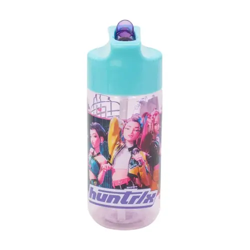 Kpop Demon Hunters Kpop Demon Hunters Huntrix Rugzak en Drinkfles Set – Schooltas met Drinkbeker – Marineblauw – Officieel Gelicenseerd