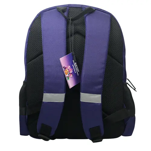 Kpop Demon Hunters Kpop Demon Hunters Huntrix Rugzak en Drinkfles Set – Schooltas met Waterfles – Marineblauw – Officieel Gelicenseerd