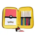 Pokemon Pokémon Pikachu Rugzak en Etui Set – Schooltas met Dubbel Etui – Zwart Geel – Officieel Gelicenseerd