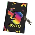 Pokemon Pokémon Pikachu Rugzak, Deskmat en Notebook Set – Schooltas met Bureauonderlegger en Notitieboek – Zwart – Officieel Gelicenseerd
