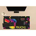Pokemon Pokémon Pikachu Rugzak, Deskmat en Notebook Set – Schooltas met Bureauonderlegger en Notitieboek – Zwart – Officieel Gelicenseerd
