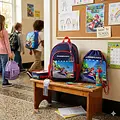 Super Mario Mario Kart Rucksack und Turnbeutel Set – Schulrucksack mit Sportbeutel – Blau Rot – Offiziell Lizenziert
