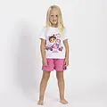 Gabby's Poppenhuis Gabby's Dollhouse Zomerset en Pet voor Meisjes – T Shirt, Korte Broek en Cap – Roze/Wit – Officieel Gelicenseerd
