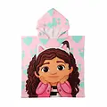 Gabby's Poppenhuis Gabby's Dollhouse Pet, Strandlaken, Kledingset en Poncho Set – Meisjes Zomer Bundle – Roze Wit – Officieel Gelicenseerd