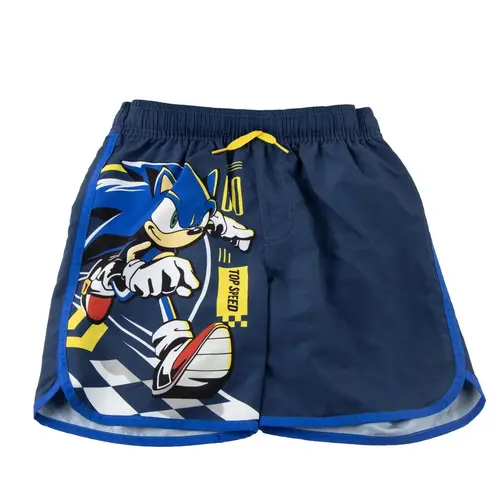Sonic the Hedgehog Sonic the Hedgehog Zwembroek, Pet en Zonnebril Set – Jongens Zomer Bundle – Blauw – Officieel Gelicenseerd