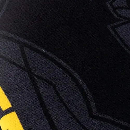 DC Comics Batman Strandlaken 90 x 180 cm – Sneldrogende Strandhanddoek – Zwart Geel – Officieel DC Comics Gelicenseerd