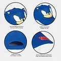 Sonic the Hedgehog Sonic the Hedgehog Pet met Oortjes – Blauwe Kinder Cap – Verstelbaar – Officieel Gelicenseerd