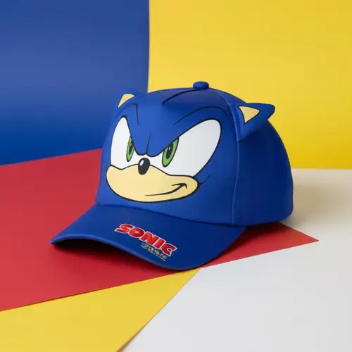 Sonic the Hedgehog Sonic the Hedgehog Pet met Oortjes – Blauwe Kinder Cap – Verstelbaar – Officieel Gelicenseerd