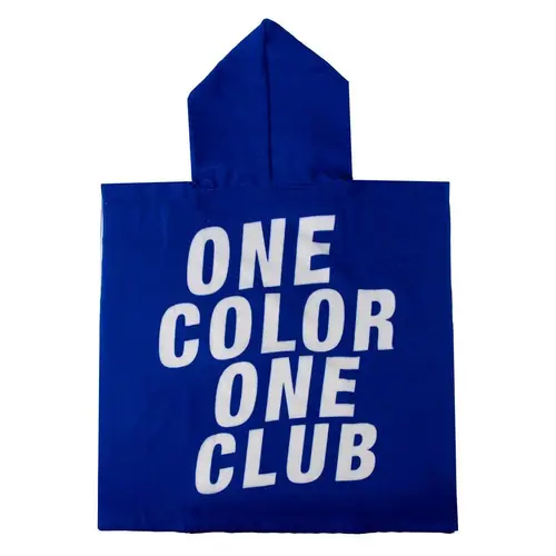 Real Madrid Real Madrid Poncho voor Kinderen – Blauw – 55 x 110 cm – Sneldrogende Kinderponcho met Capuchon – Officieel Gelicenseerd