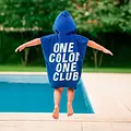 Real Madrid Real Madrid Poncho voor Kinderen – Blauw – 55 x 110 cm – Sneldrogende Kinderponcho met Capuchon – Officieel Gelicenseerd